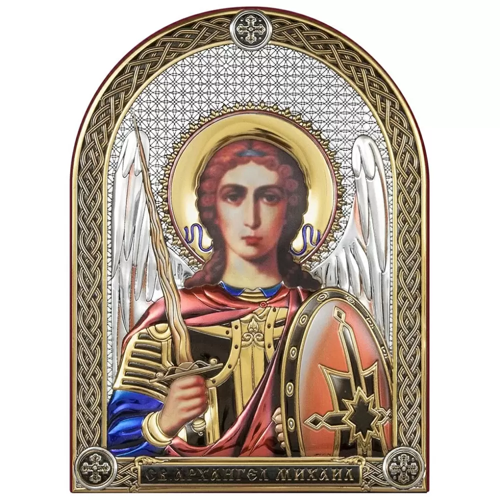 Икона 6398.C3 ювелирный сплав Архангел Михаил