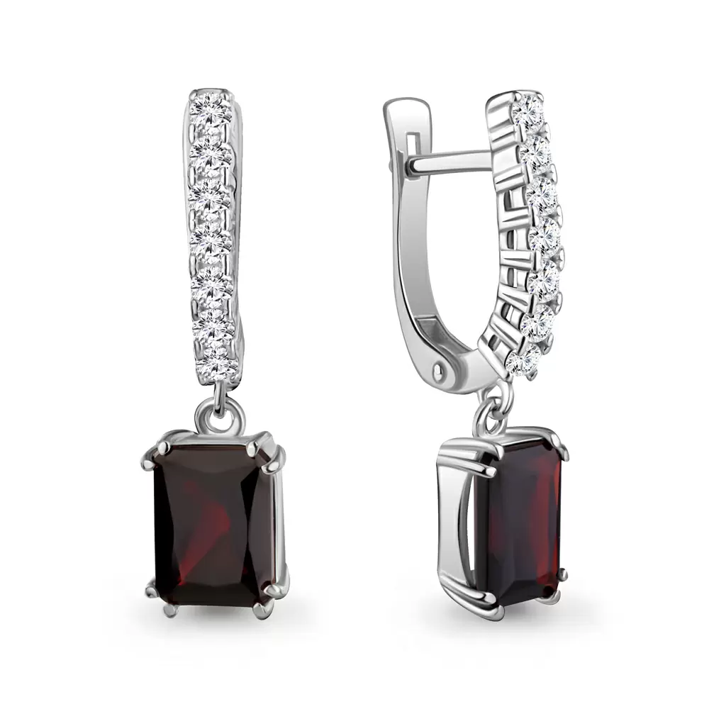 Серьги подвесные 45042203А.5 серебро