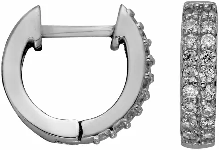 Серьги конго LLE57 серебро