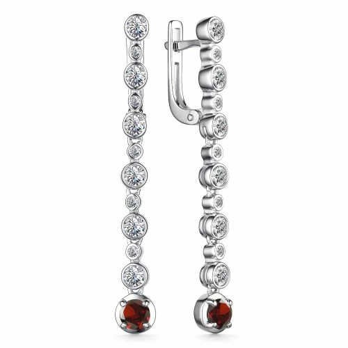 Серьги подвесные 02-3498.00ГР-00 серебро_0