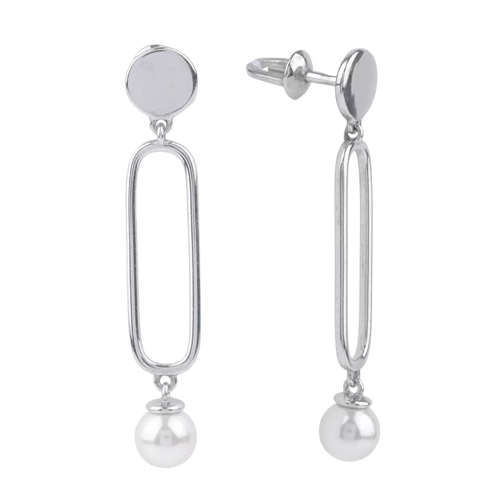 Серьги подвесные 1050892-01250-2S серебро