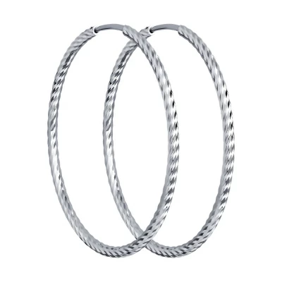 Серьги конго 94140015 серебро