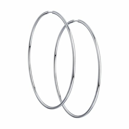 Серьги конго 94140048 серебро_0