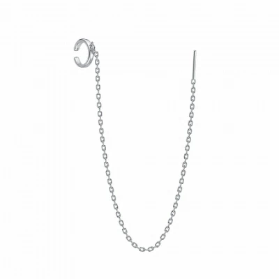 Серьги кафф СКФ1539В серебро Каффа+пусета