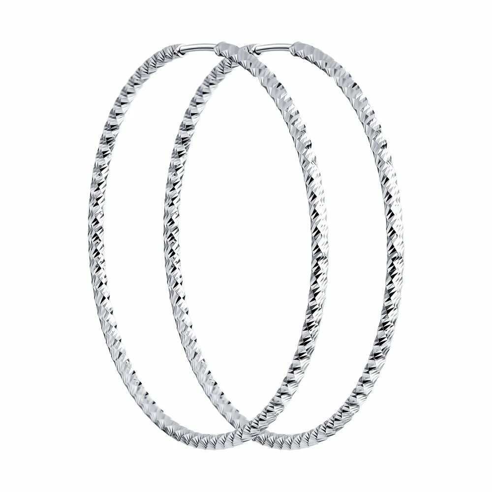 Серьги конго 94140032 серебро_0