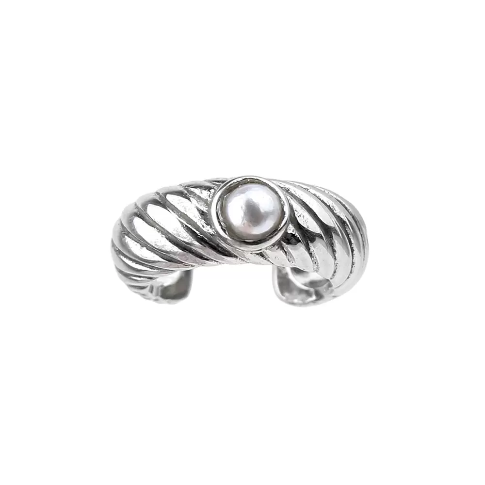Серьги кафф 72360402 серебро