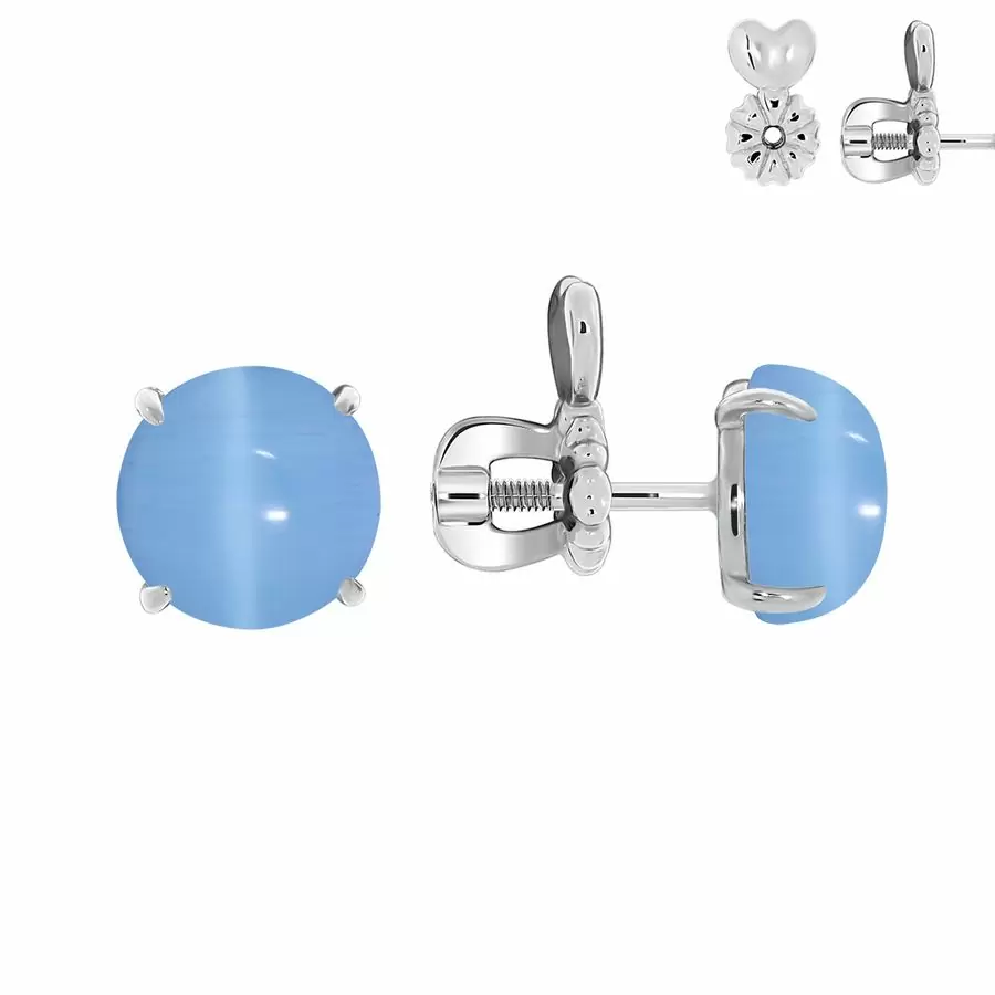Серьги пусеты П340262680-70 серебро