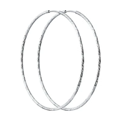 Серьги конго 94-124-01889-1 серебро