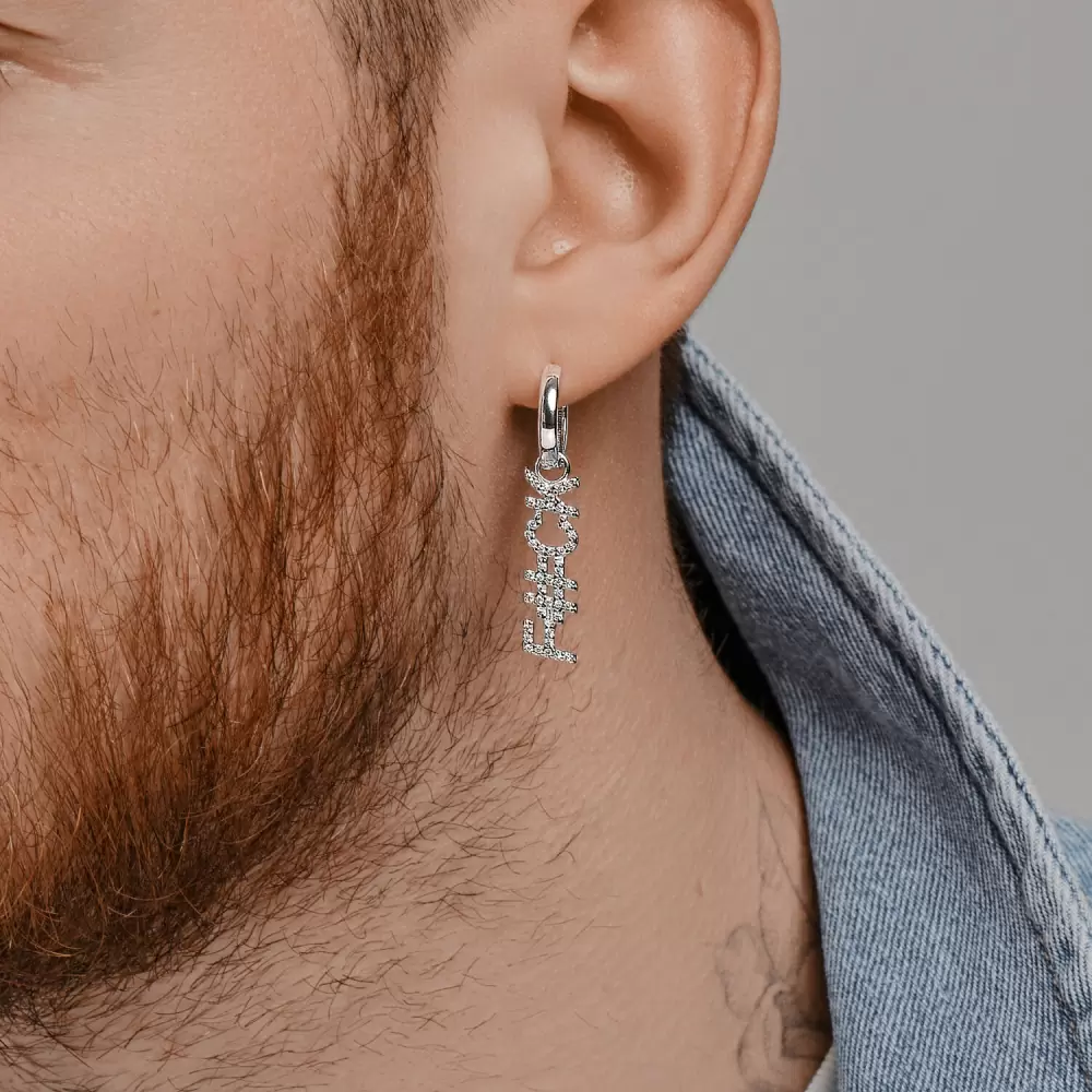 Серьги серьга одиночная 94170309 серебро F#CK_1