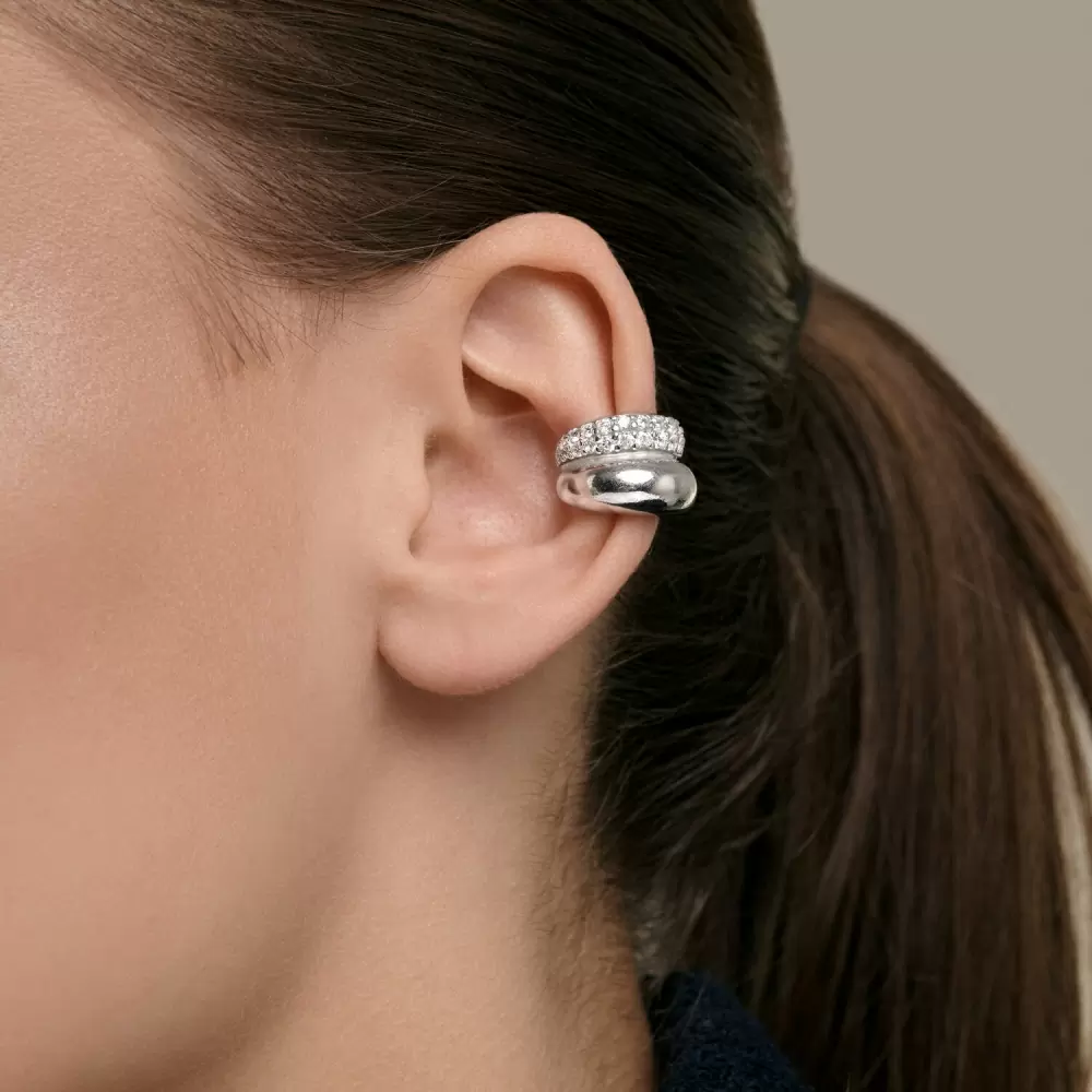 Серьги кафф 94170465 серебро_1