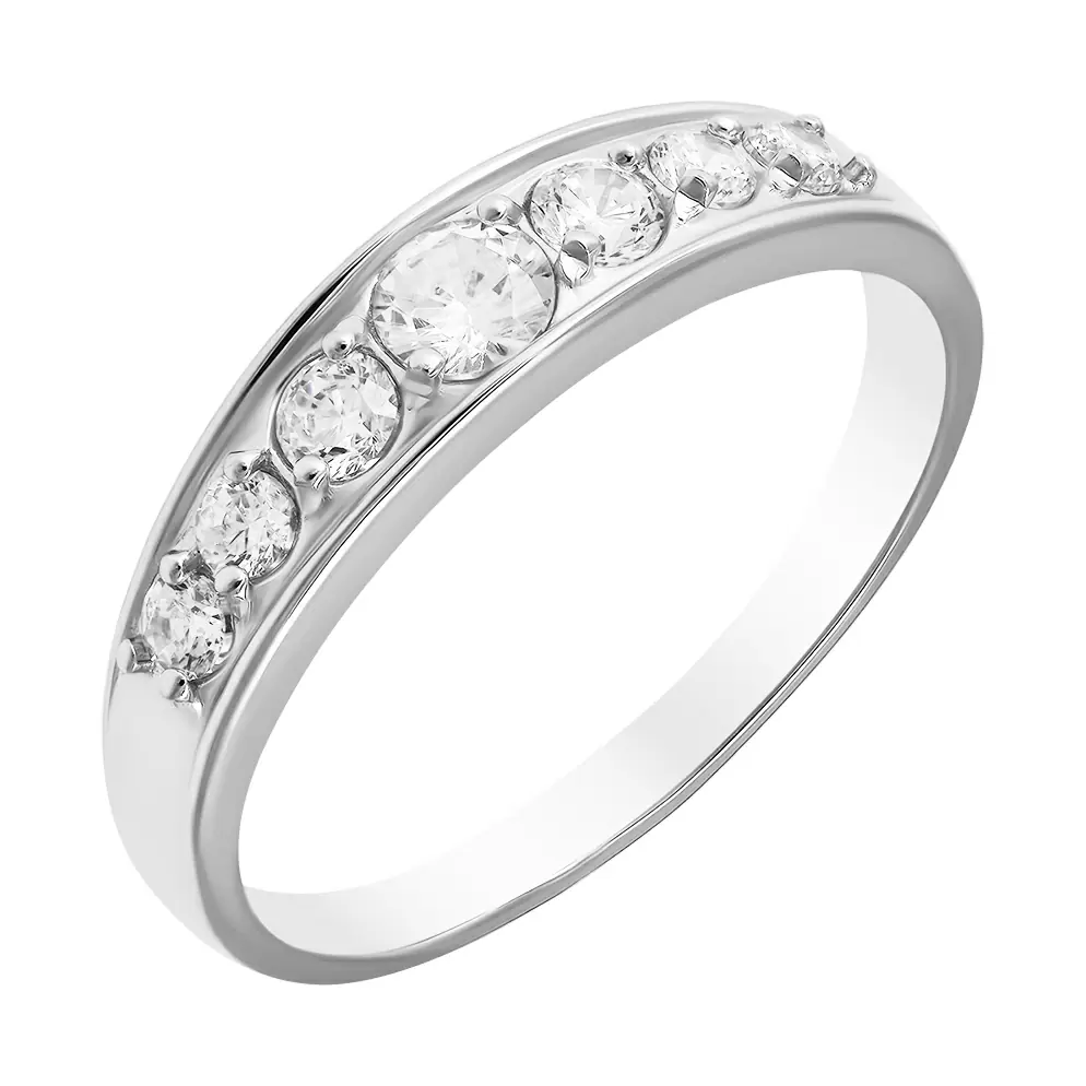 Кольцо дорожка к103007р  серебро