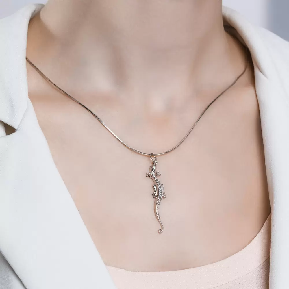 Подвеска 94031249 серебро Ящерица