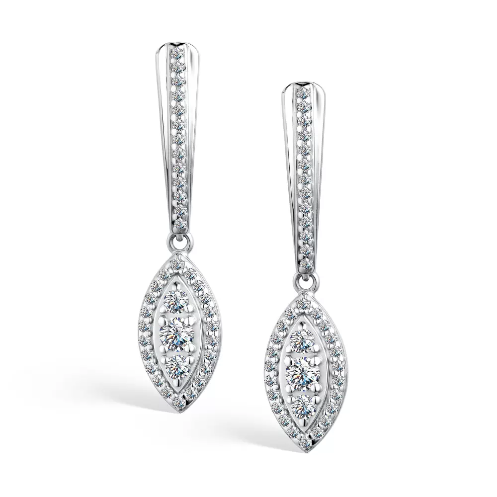 Серьги подвесные 02-4251.00КЦ-00 серебро_0