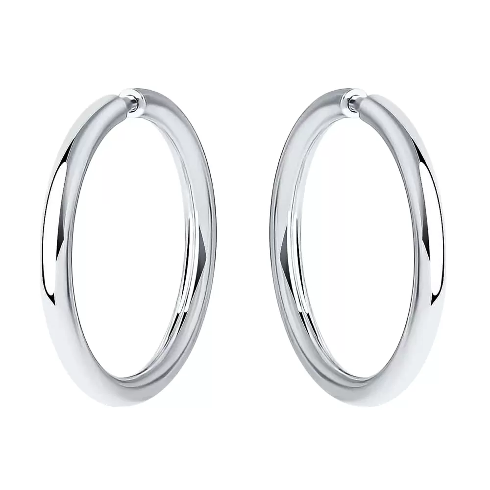 Серьги конго 94140041 серебро_0