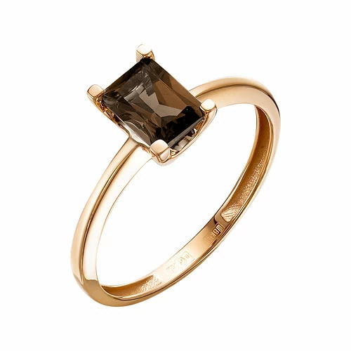 Кольцо один камень К120-6994ТР золото