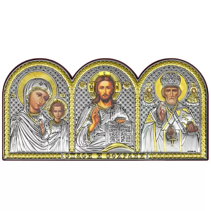 Икона триптих 6396.3O ювелирный сплав Триптих_0