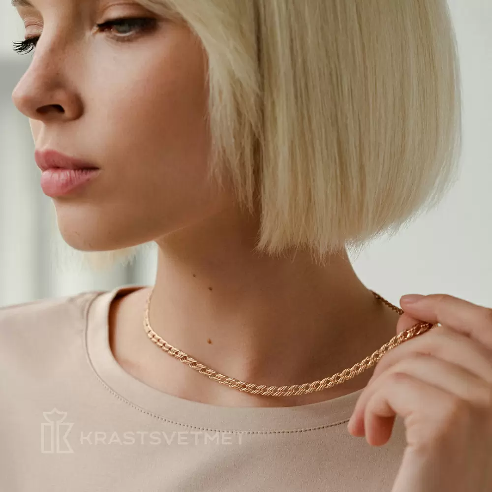 Цепь НЦ12-203ПГ d0.60 золото Пустотелая_2