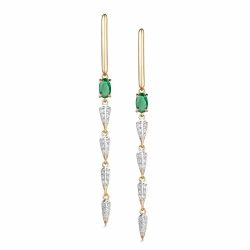 Серьги подвесные 25980-101 золото_0
