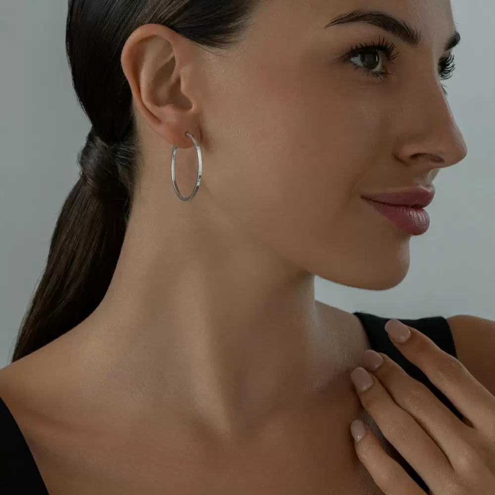 Серьги конго 94140075 серебро_1