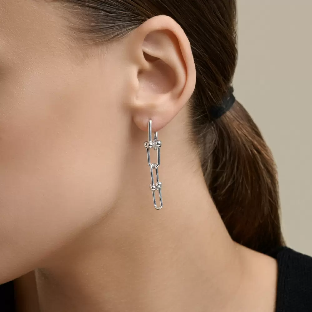 Серьги подвесные 94027371 серебро Тиффани_1