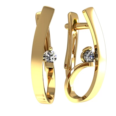 Серьги 01-215480 золото