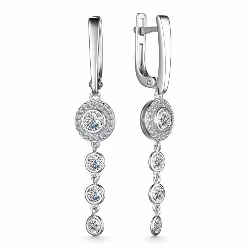 Серьги подвесные 02-4008.00КЦ-00 серебро_0