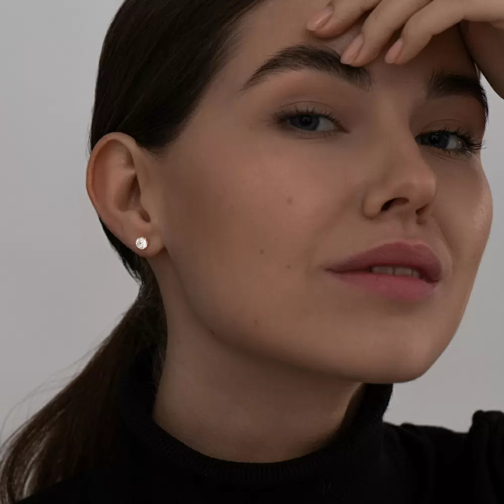 Серьги пусеты 93022269 серебро