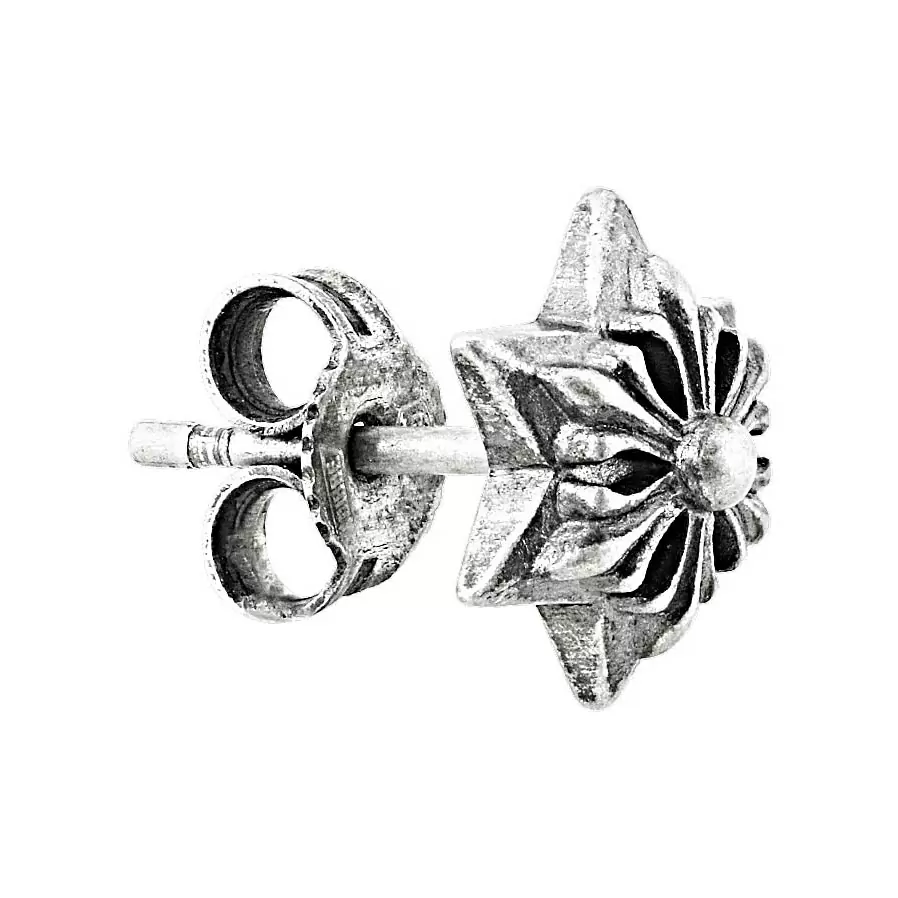 Серьги пусета одиночная RH151008.1 серебро Звезда_0