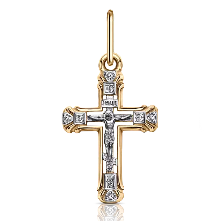 Крест христианский Кр102-2561 золото