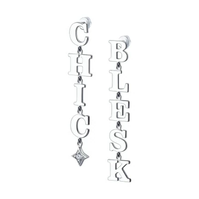 Серьги подвесные 94024055 серебро BLESK CHIC