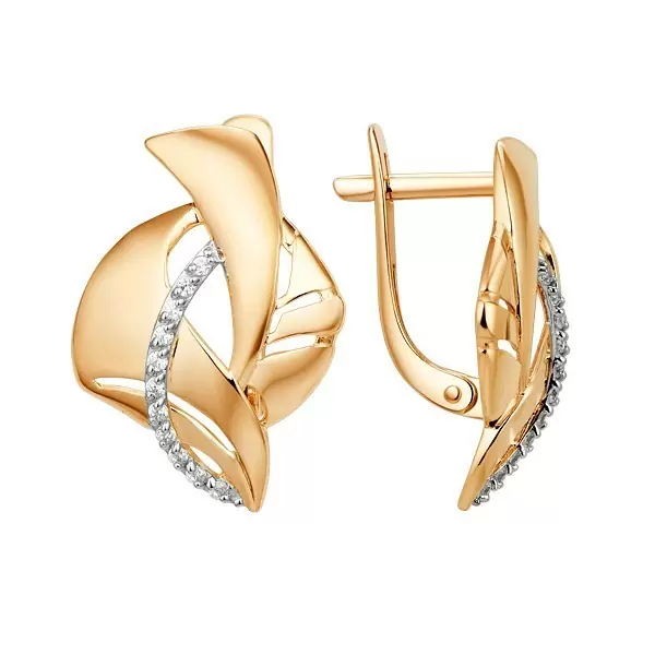 Серьги 014682-1102 золото