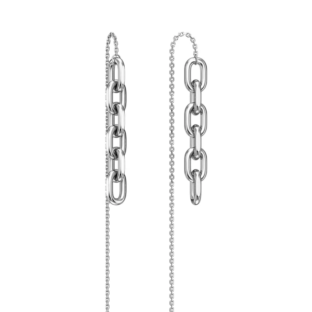 Серьги продевки НС22-386Ю-3 серебро Цепи_1