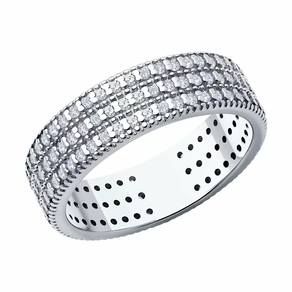 Кольцо дорожка 94014182 серебро Дорожка_0