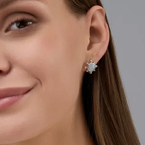 Серьги 02-4407.0АКВ-00 серебро