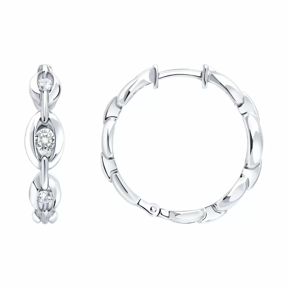 Серьги дорожка 94027343 серебро Мессика_0