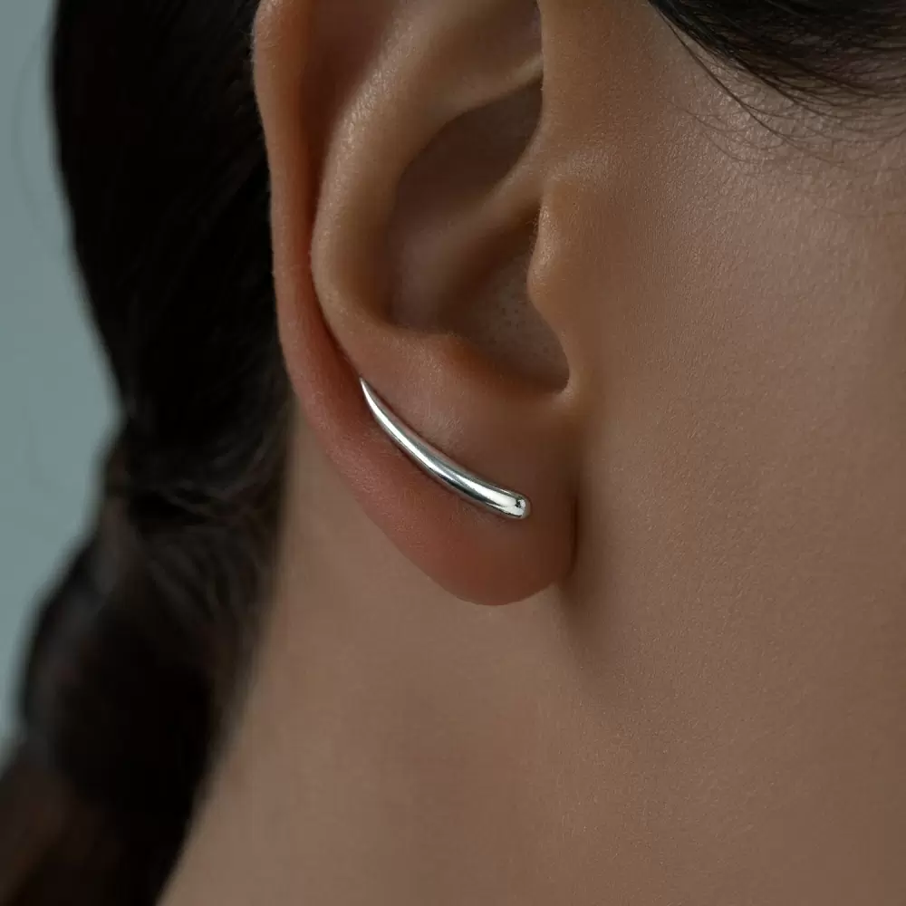 Серьги каффы 94025765 серебро