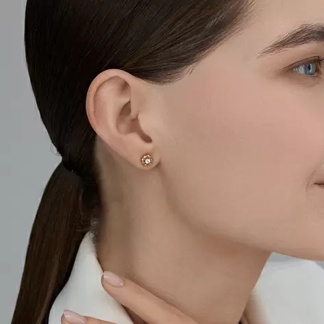 Серьги пусеты 26281-100 золото