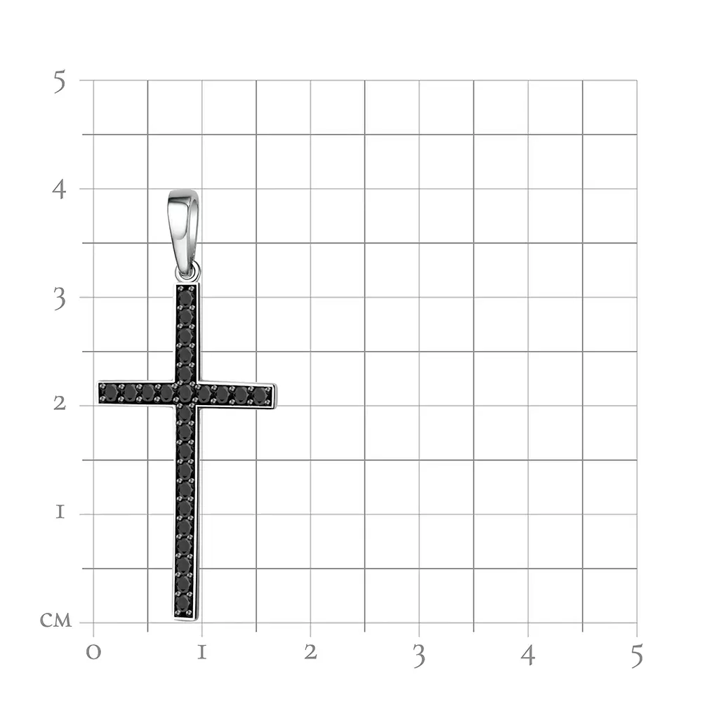 Крест декоративный 51-75-0008-26829 серебро_1