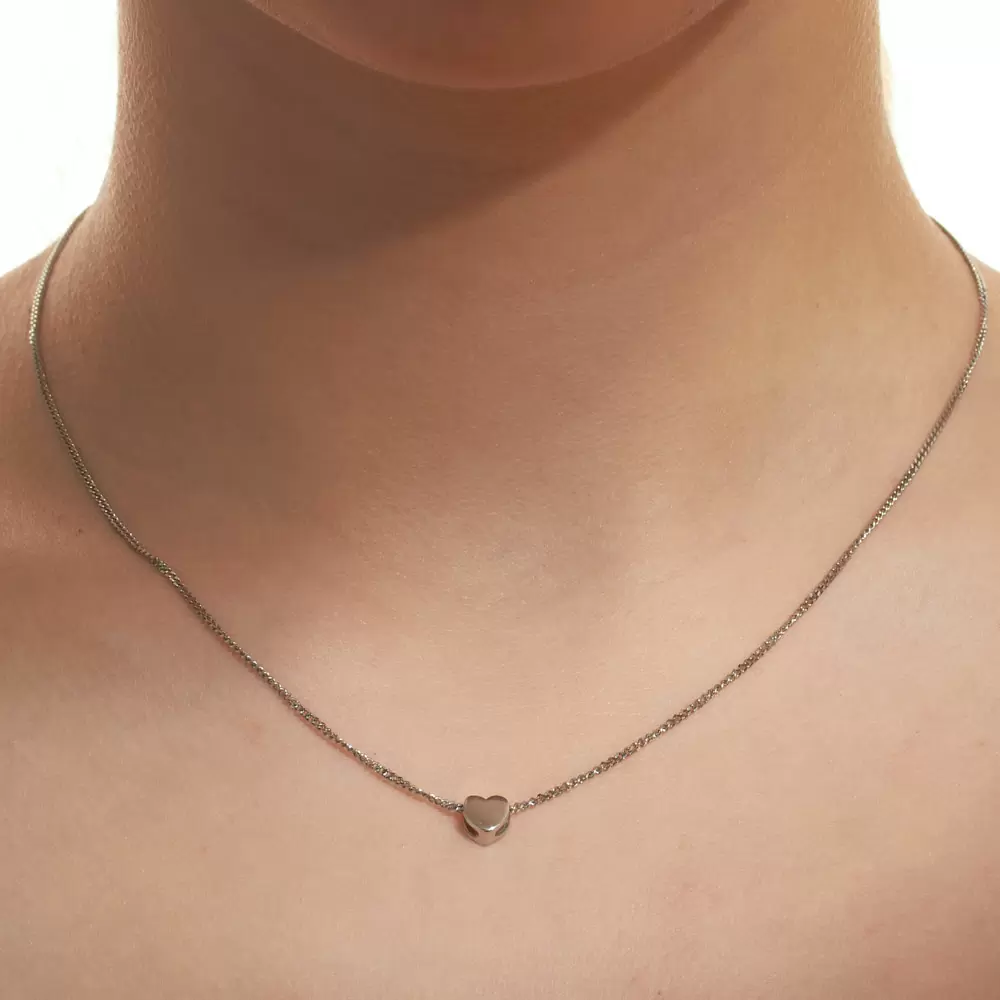 Колье КПр10 серебро Сердце