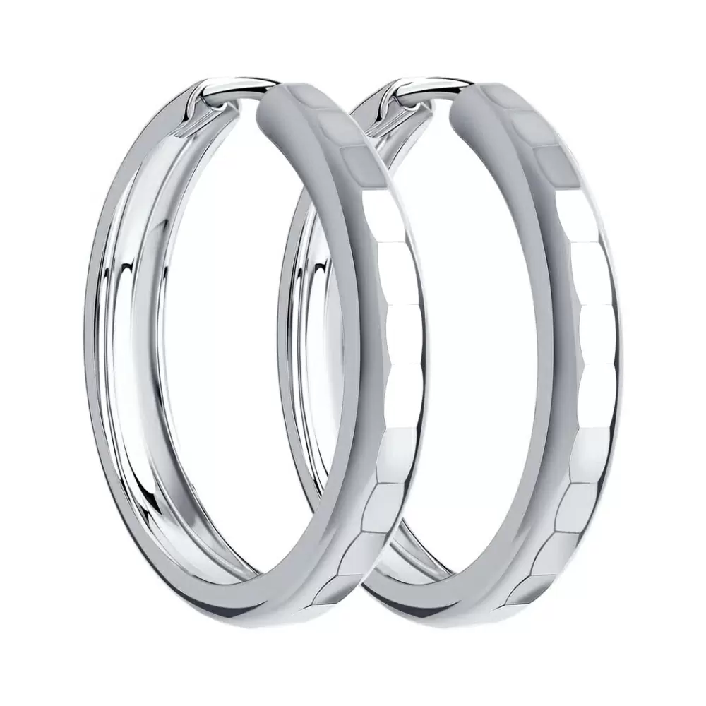 Серьги конго 94140062 серебро_0