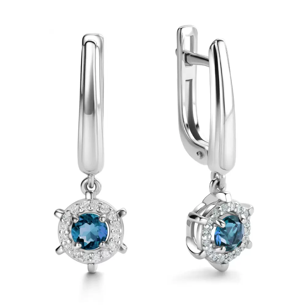 Серьги подвесные 02-4290.00ТЛ-00 серебро