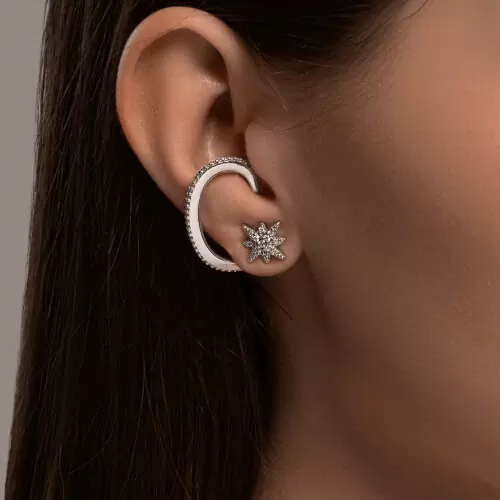 Серьги серьга одиночная 94170337 серебро Звезда_1
