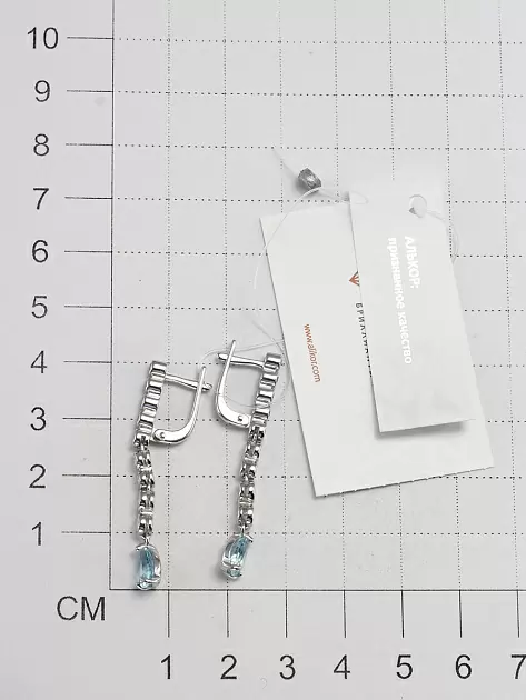 Серьги подвесные 02-3500.00ТБ-00 серебро_1