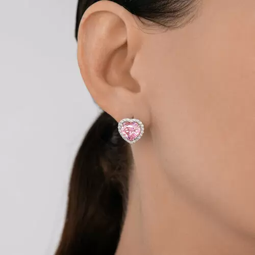 Серьги 94027063 серебро Сердце