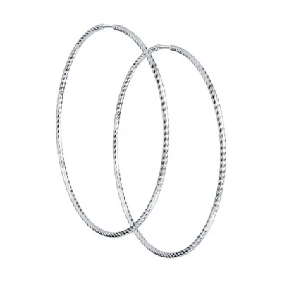 Серьги конго 94140020 серебро
