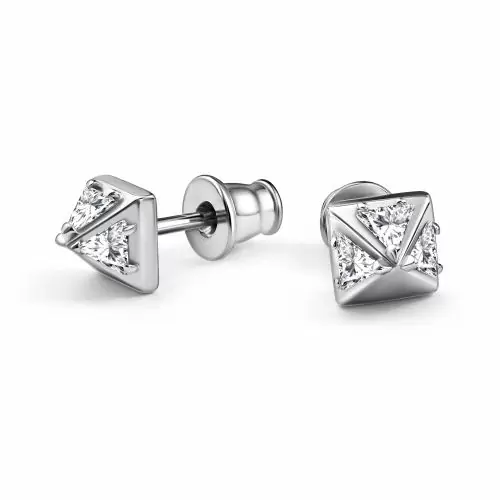 Серьги пусеты 02-4755.00КЦ-00 серебро Шипы_0