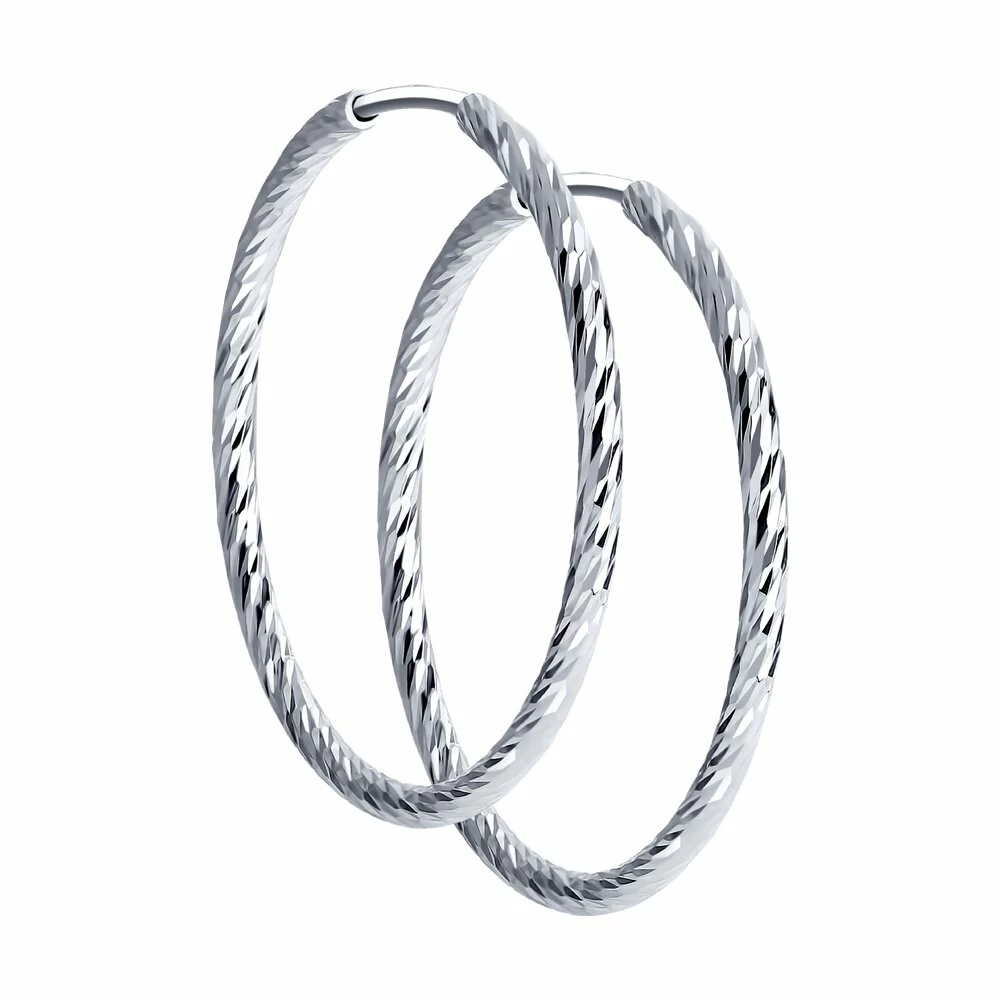 Серьги конго 94140002 серебро_0