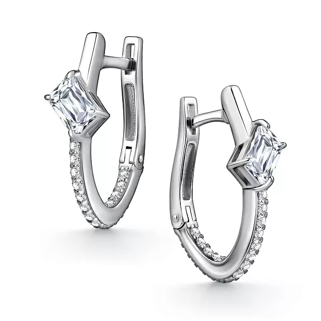Серьги 02-4518.00КЦ-00 серебро