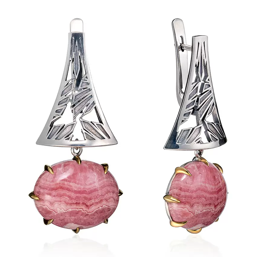 Серьги подвесные ER071476RDC-COV-M серебро