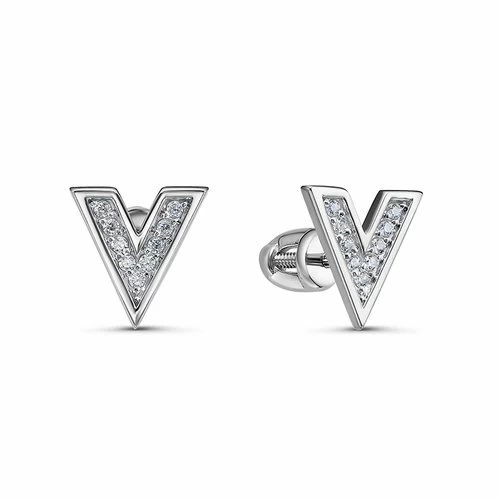 Серьги пусеты б0502750 золото Луи Виттон